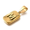 304 Stainless Steel Pendants STAS-S161-01M-G-2