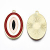 Eco-Friendly Alloy Enamel Pendants ENAM-Q438-008-NR-3