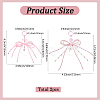 2Pcs 2 Styles Alloy with Glass Seed Bead Pendant Decorations KEYC-SP0001-21A-2
