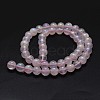 Electroplated Natural Rose Quartz Beads Strands G-K285-06-8mm-2