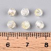 Transparent Spray Painted Glass Beads LS-EGLA-N018-4mm-10-4