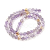 Natural Ametrine Beads Strands G-F461-02-6mm-4