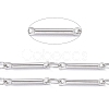 3.28 Feet Real Platinum Brass Bar Link Chains X-CHC-R126-13P-1