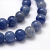 Dyed & Heated Natural Blue Aventurine Beads Strands X-G-F380-6mm-3