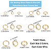 CREATCABIN 50Pcs 10 Styles Brass Beads Frames KK-CN0002-56-2