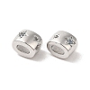 Brass Micro Pave Cubic Zirconia Beads KK-Q773-02P-03-2