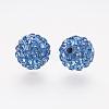 Polymer Clay Rhinestone Beads RB-K050-10mm-C23-2