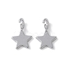 925 Sterling Silver Star Charms LS-STER-M099-04P-1