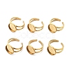 Ion Plating(IP) 304 Stainless Steel Cuff Ring Settings LS-STAS-E202-02A-G-1