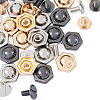 18 Sets 3 Colors Iron Screws FIND-TA0006-28C-3