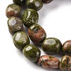 Natural Unakite Beads Strands G-G146-A14-01-4