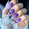 Stainless Steel DIY Nail Art Templates MRMJ-WH0092-097-5