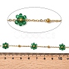 304 Stainless Steel Flower Link Chains CHS-H113-01G-06-3