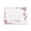 Rectangle Paper Hair Clip Display Cards DIY-B061-02E-1