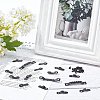 120Sets 3 Style Iron Picture Frame Turn Button AJEW-GF0004-47-5