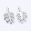 Brass Micro Pave Cubic Zirconia Charms KK-P133-04P-NR-2