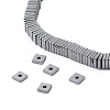Electroplate Non-magnetic Synthetic Hematite Heishi Beads Strands G-J171A-4x4mm-03-2