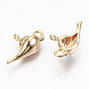 Brass Micro Pave Clear Cubic Zirconia Pendants X-KK-N231-199-NF-2