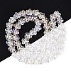 Electroplate Glass Beads Strands EGLA-T028-02-3