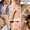 12Pcs Brass Micro Pave Clear Cubic Zirconia Pendants KK-BBC0023-92G-5