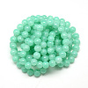 Baking Paint Crackle Glass Beads Strands X-DGLA-Q023-8mm-YS19-3