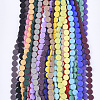 Spray Painted Non-magnetic Synthetic Hematite Beads Strands G-T124-33B-2