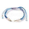 Adjustable Polyester Braided Cord Bracelet Making AJEW-JB00859-02-1