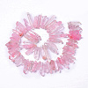 Natural Crackle Quartz Crystal Dyed Beads Strands G-I345-05B-3