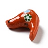 Handmade Printed Porcelain Beads PORC-F005-04-4