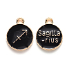 Alloy Enamel Pendants ENAM-S124-01B-08F-1