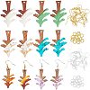 DIY Walnut Wooden Dangle Earring Making Kits DIY-OC0006-64-1