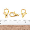 Golden Tone Zinc Alloy Lobster Claw Clasps X-E102-NFG-5