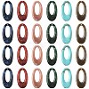 24Pcs 6 Colors Acrylic Pendants OACR-FS0002-64-1