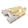 Brass Pendants PALLOY-S036-01G-A-2