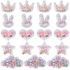 40Pcs 5 Style Quicksand Sequin Plastic Cabochons OHAR-SC0001-10-1