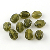 Oval Imitation Gemstone Acrylic Beads X-OACR-R052-M-2