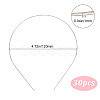 Hair Accessories Iron Hair Band Findings OHAR-GF0001-16-2
