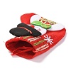 Cloth Hanging Christmas Stocking HJEW-B003-06-3