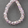 Electroplate Glass Beads Strands EGLA-R030-6x6mm-29-2