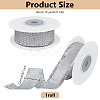 10 Yards Polyester Ribbons with Fringe Edge OCOR-WH0070-120A-2