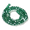 Transparent Electroplate Glass Beads Strands EGLA-A039-T2mm-B10-2