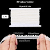 10Yards Polyester & Plastic Pearl Ribbon OCOR-CY0001-78A-2