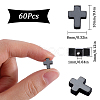 60Pcs Non-magnetic Synthetic Hematite Beads G-SC0003-02-2