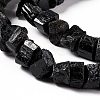 Natural Black Tourmaline Beads Strands G-F719-19-3