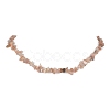 Natural Sunstone Chip Beaded Necklace NJEW-JN04615-05-1