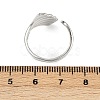 Brass Adjustable Cuff Rings for Women RJEW-B132-01B-G-5