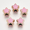 UV Plating Acrylic European Beads X-OACR-T005-91KC-09-1