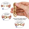 Opaque Spray Painted Acrylic Linking Rings OACR-S021-27A-B01-5