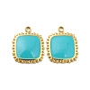 304 Stainless Steel Enamel Pendants STAS-P311-01G-03-2