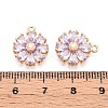 Real 18K Gold Plated Brass Micro Pave Cubic Zirconia Pendants X-KK-S360-043B-NF-3